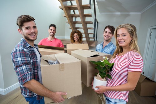 Removal team preparing a local home move in Streatham