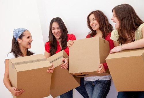 Local packing service planning boxes for a Streatham property move