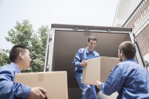 Packing and loading items for a Streatham house move