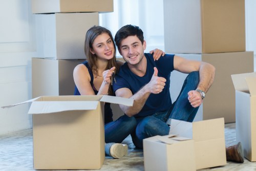 Careful furniture loading by removalists for a Streatham house move
