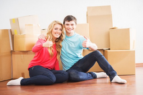 Secure loading of furniture into a van