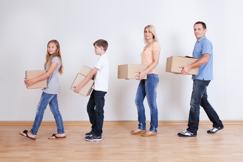 Packing and handling office equipment during a Streatham move