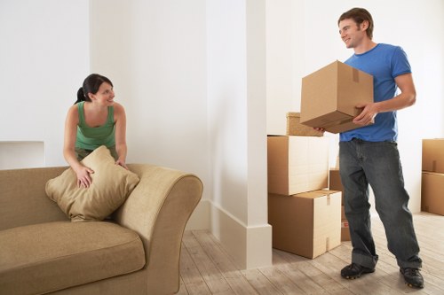 Loading furniture into a van for a Streatham collection